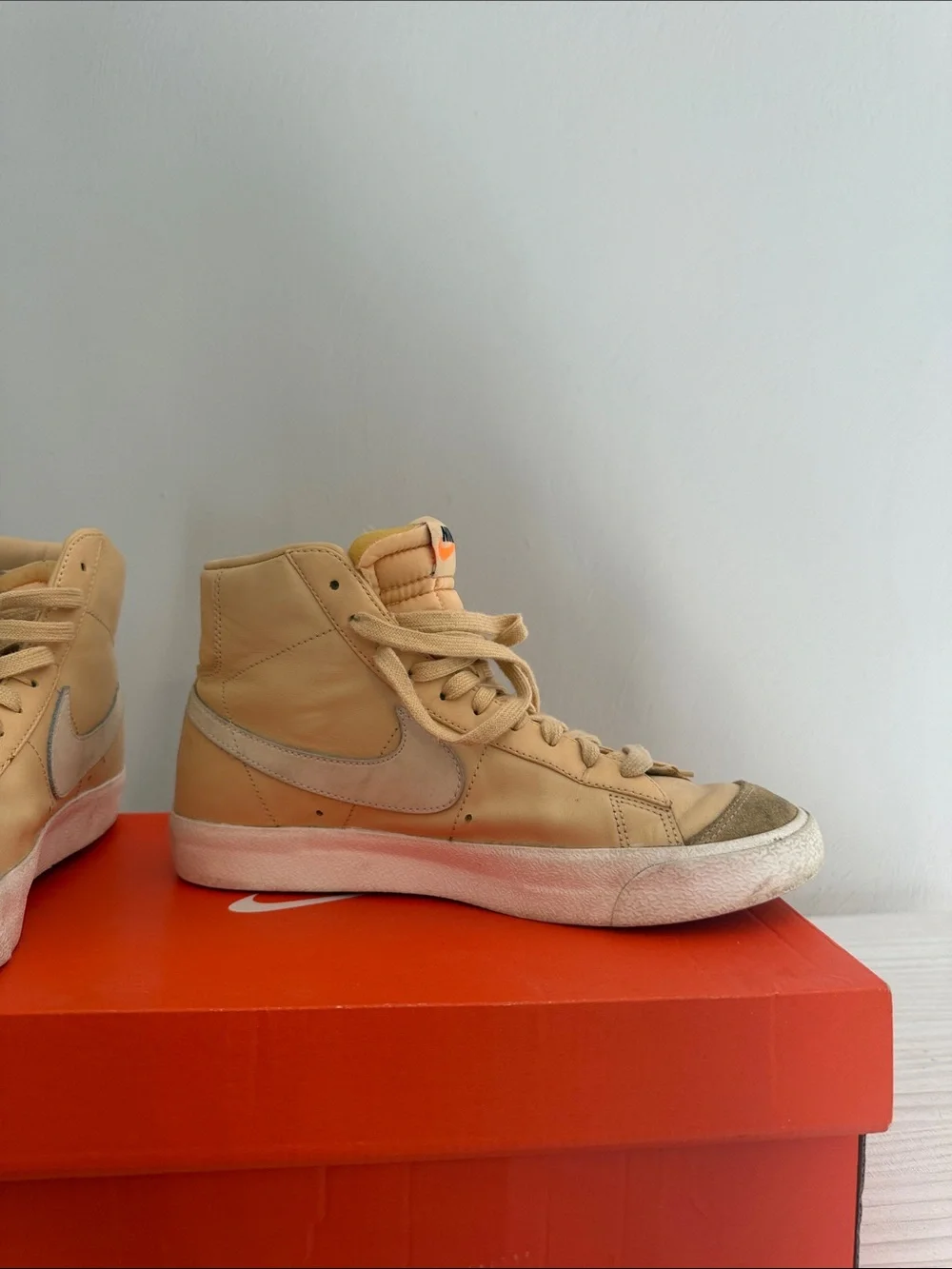 Nike Women’s High-Top Sneakers in Yellowish Color